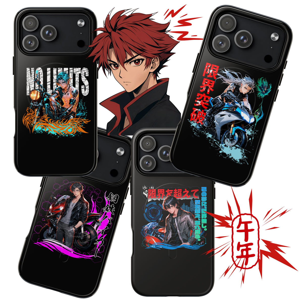 Anime Tokyo Biker Set 01 - Designs für Natel Hülle & Bekleidung