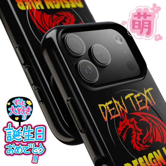 Personalisierte Tough Magnetic Phone Case mit Dein Text/ Dein Design für iPhone 13–18