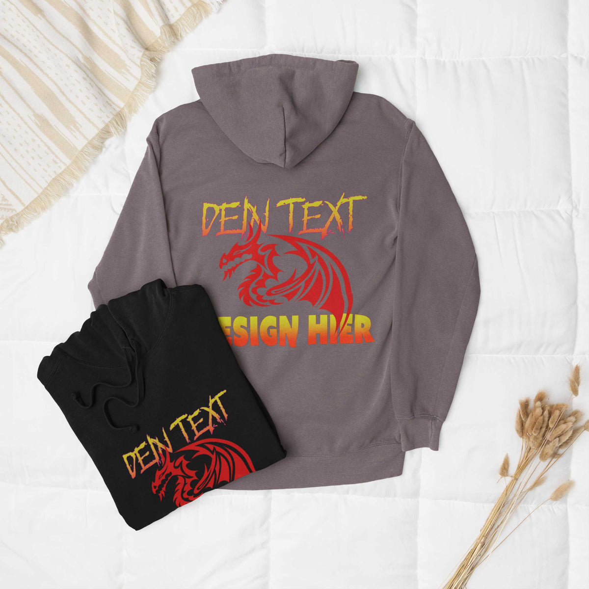 Unisex Bio Streetwear Hoodie mit Side Pocket (Organic Cotton) - Personalisierbar mit Text, Foto & Anime-Design
