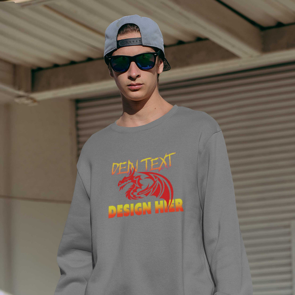 Custom Unisex Bio Longsleeve (100% Organic) - Dein Text & Design