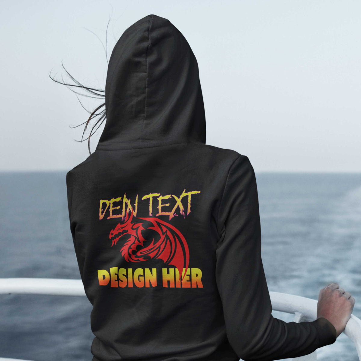 Unisex Bio Anime Streetwear Hoodie (Organic Cotton) - Custom Design/ Logo & Text