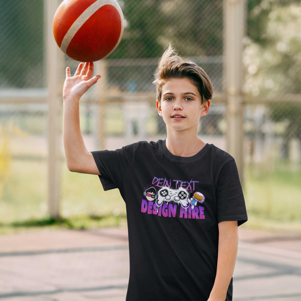 Kinder Bio Premium T-Shirt  - Personalisierbar mit Text, Foto & Anime-Design - Kids & Teens Organic Shirt (GR. 98-164)