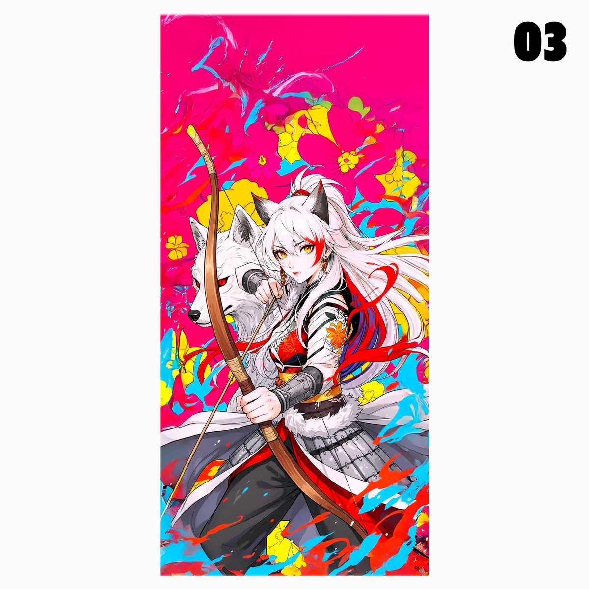 Kitsune Fox Spirit 妖狐 - Anime Grafik-Designs für Natelhüllen