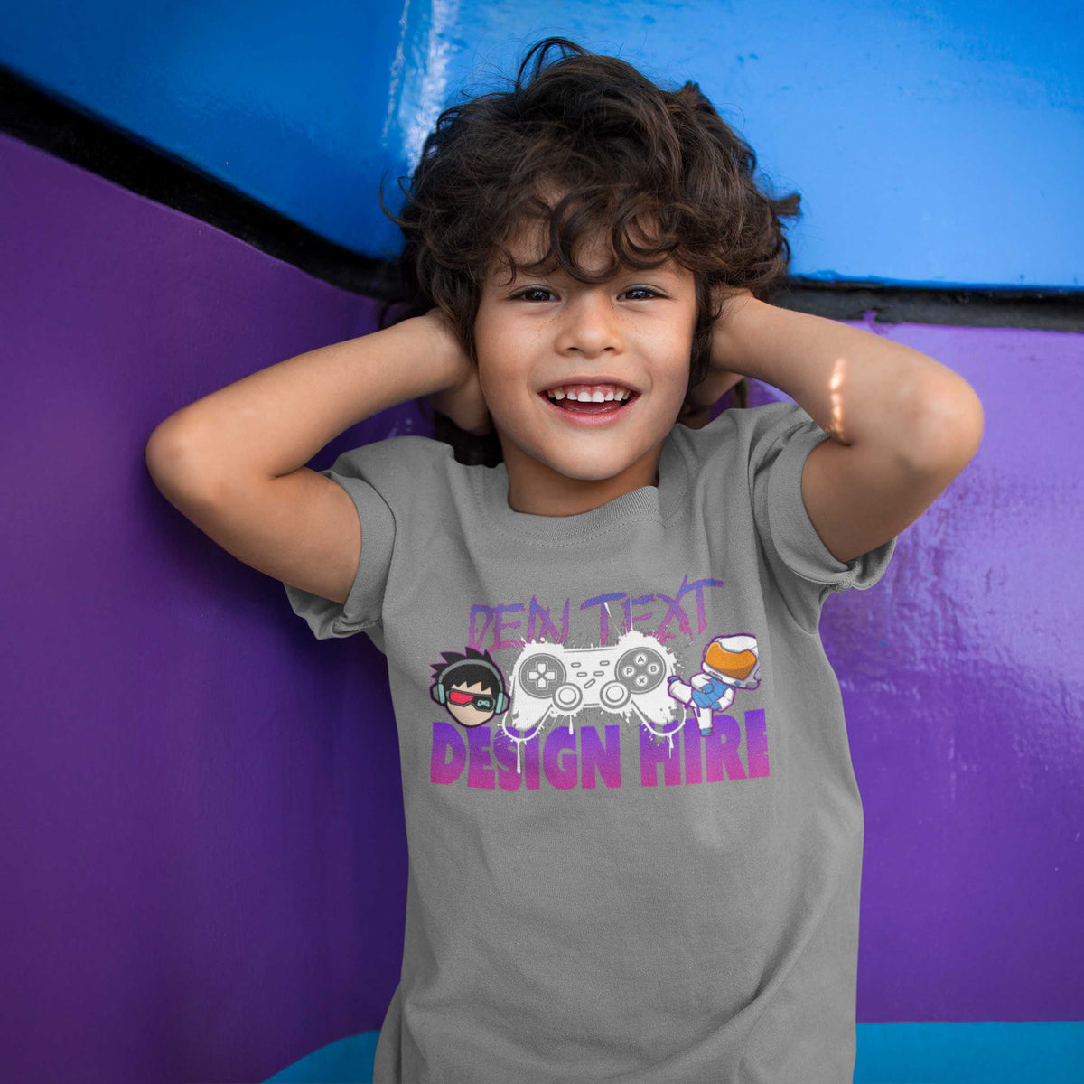 Kinder Bio Premium T-Shirt  - Personalisierbar mit Text, Foto & Anime-Design - Kids & Teens Organic Shirt (GR. 98-164)