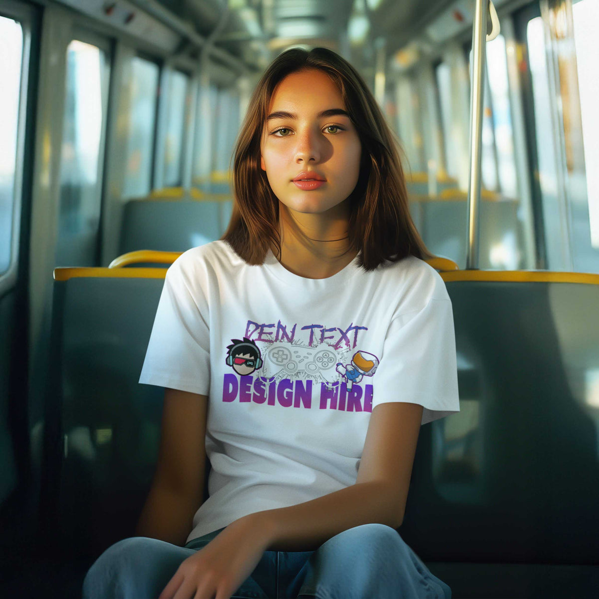 Kinder Bio Premium T-Shirt  - Personalisierbar mit Text, Foto & Anime-Design - Kids & Teens Organic Shirt (GR. 98-164)