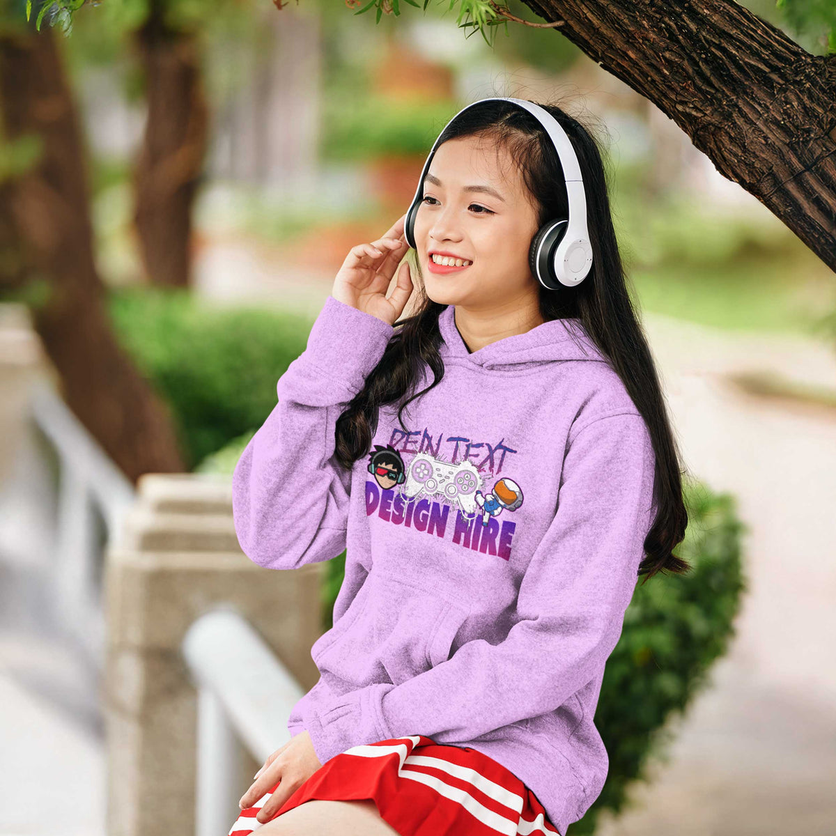 Kinder Bio Premium Hoodie (Organic Cotton) - Personalisierbar mit Text, Foto & Anime-Design - Kids Organic Hoodie (GR.98-164)