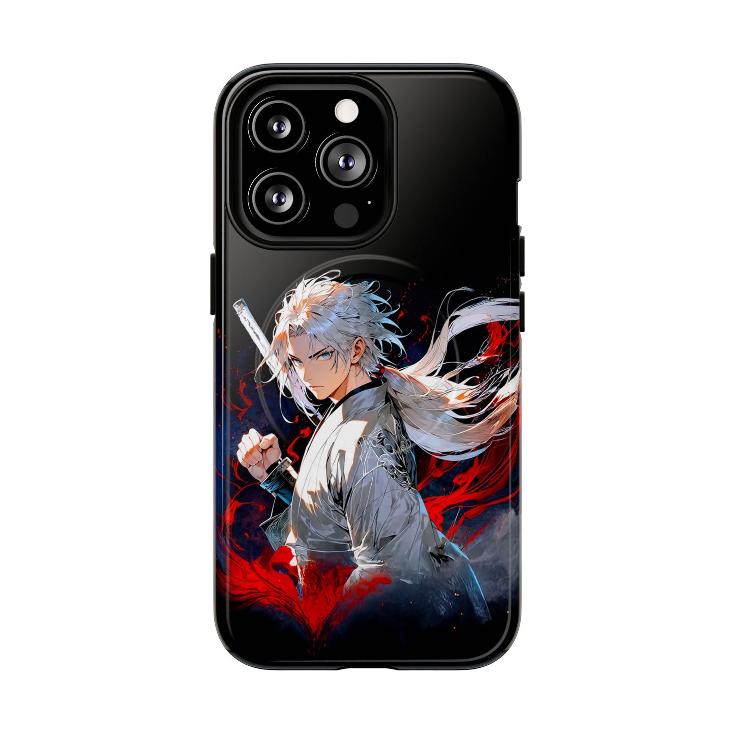 Anime Samurai Phone Case — Personalized Tough Magnetic Case