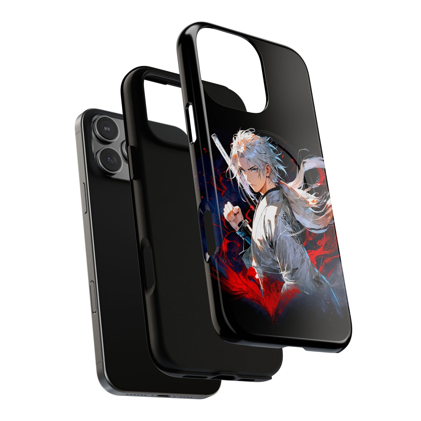 Anime Samurai Phone Case — Personalized Tough Magnetic Case