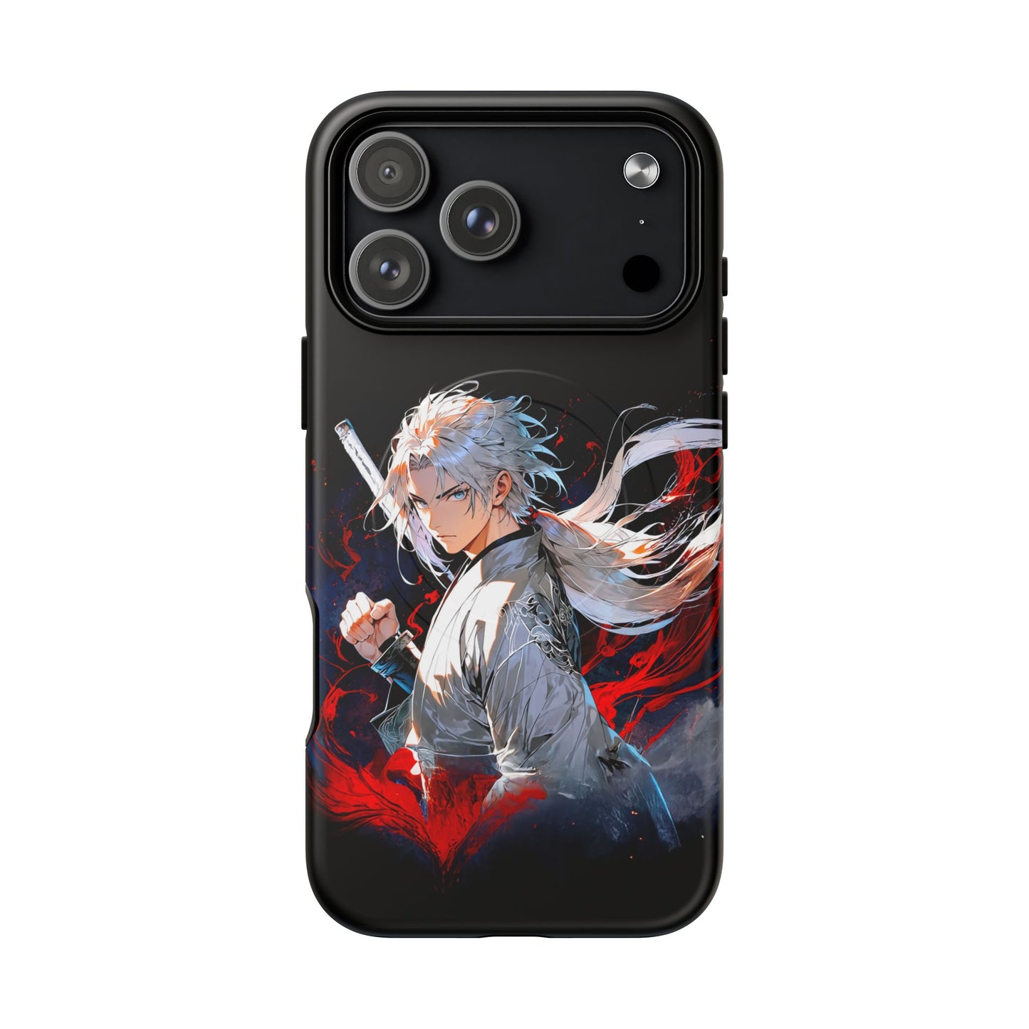 Anime Samurai Phone Case — Personalized Tough Magnetic Case