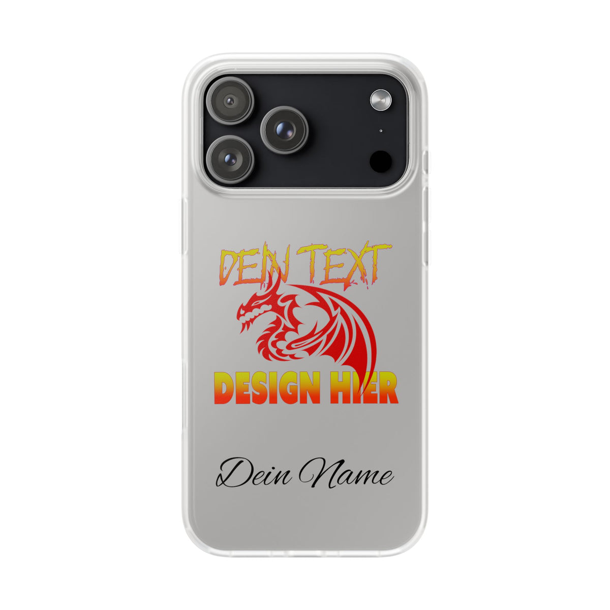 Personalisierte Flexi Handyhülle – Dein Text/Dein Design für iPhone 11-18