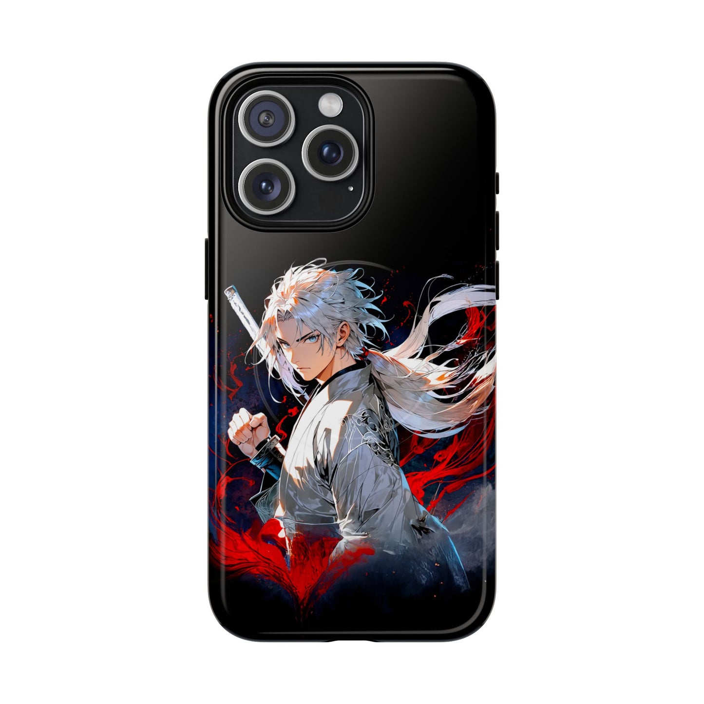 Anime Samurai Phone Case — Personalized Tough Magnetic Case