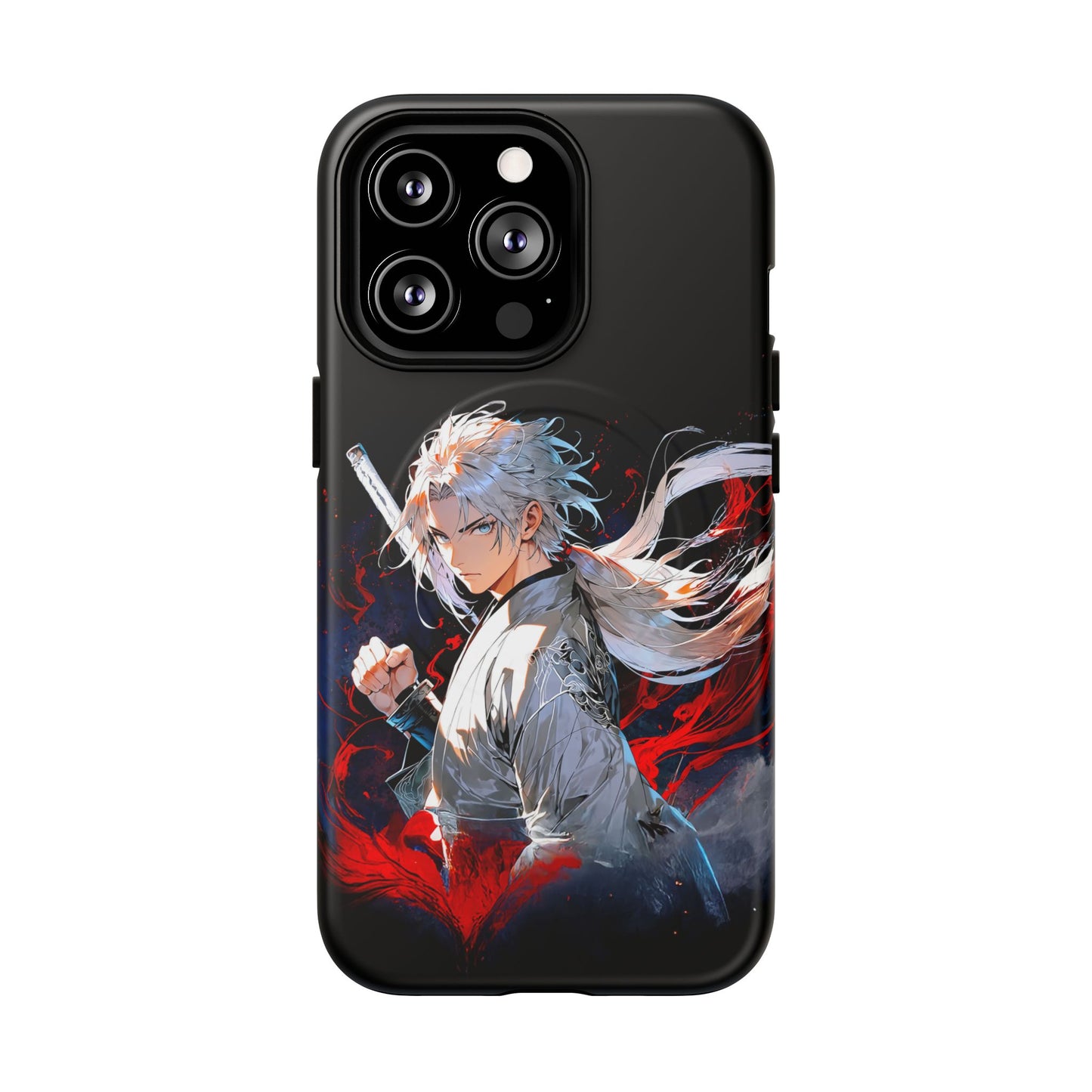 Anime Samurai Phone Case — Personalized Tough Magnetic Case