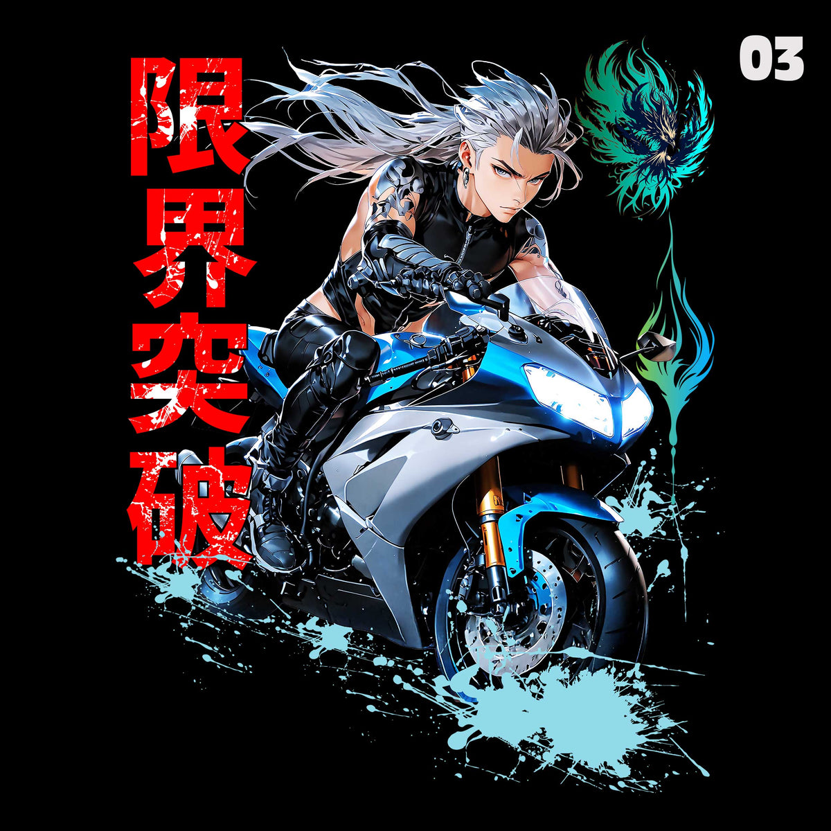 Anime Tokyo Biker Set 01 - Designs für Natel Hülle & Bekleidung