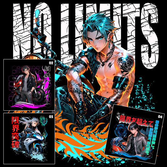 Anime Tokyo Biker Set 01 - Designs für Natel Hülle & Bekleidung