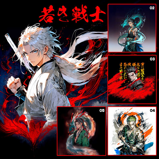 Tokyo Anime Young Warrior Set 01 - Designs für iPhone und Samsung Case