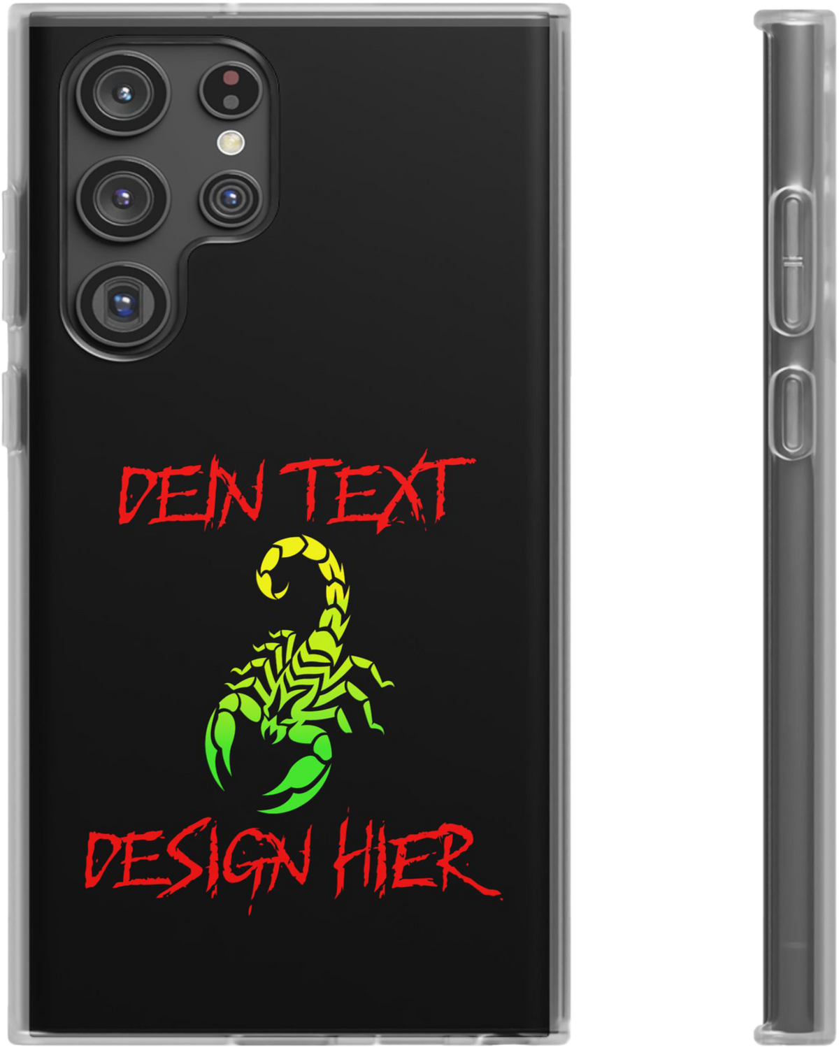 Personalisierte Samsung Flexi-Handyhülle mit Wunschtext, Foto oder Anime-Design – Galaxy S21–S23