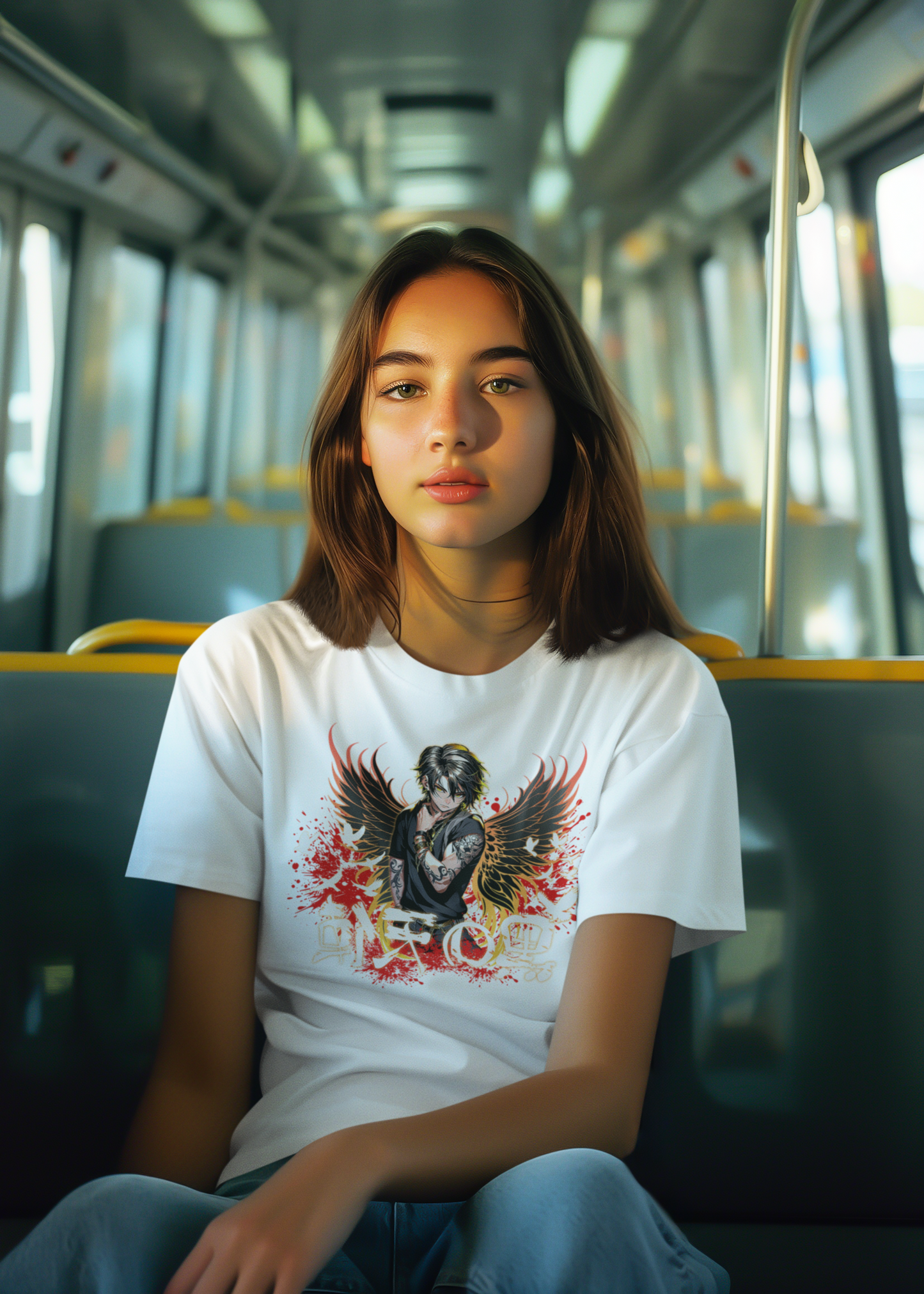 Black Angel / Japanischer dunkler Engel Klassisches T-Shirt für Jugendliche