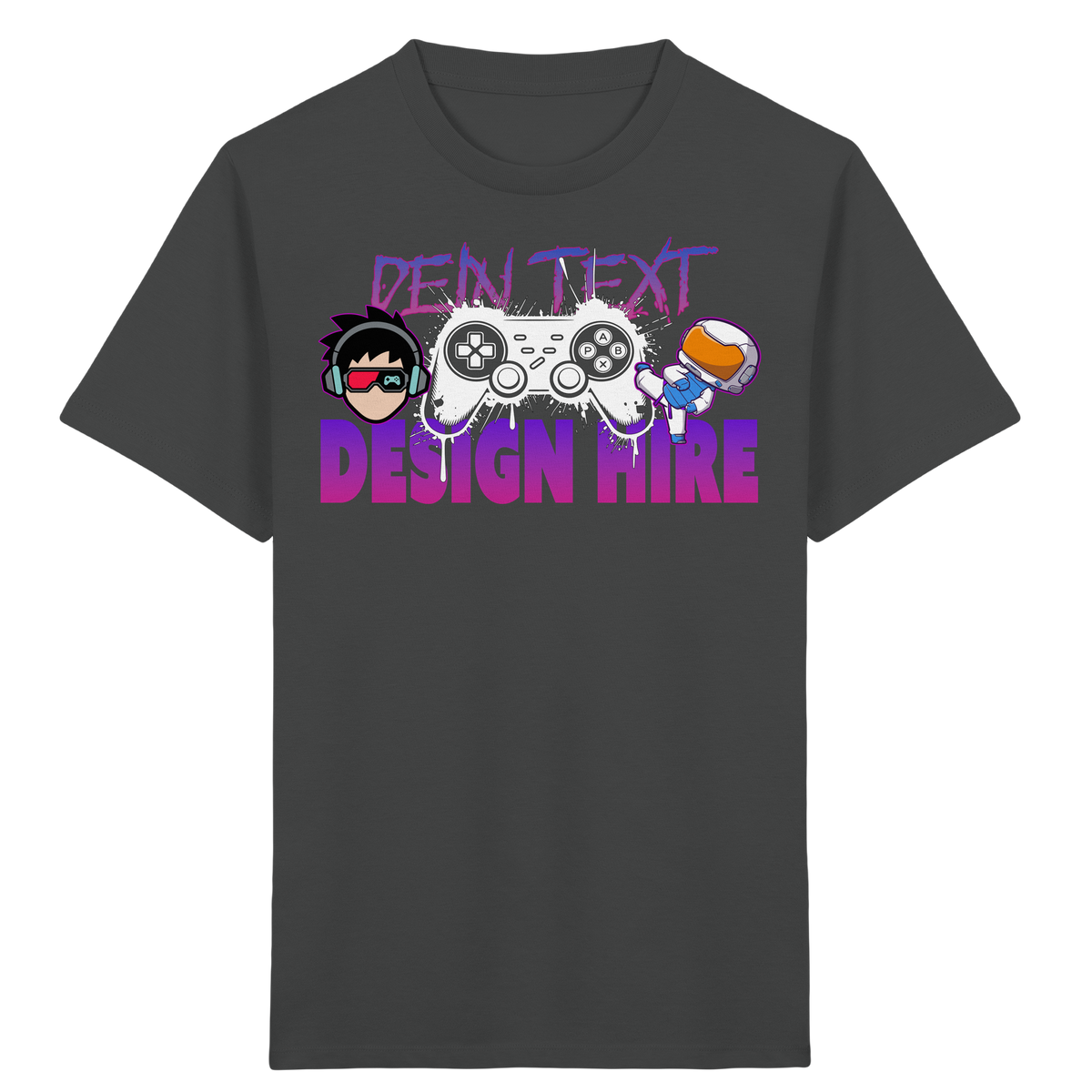Kinder Bio Premium T-Shirt  - Personalisierbar mit Text, Foto & Anime-Design - Kids & Teens Organic Shirt (GR. 98-164)