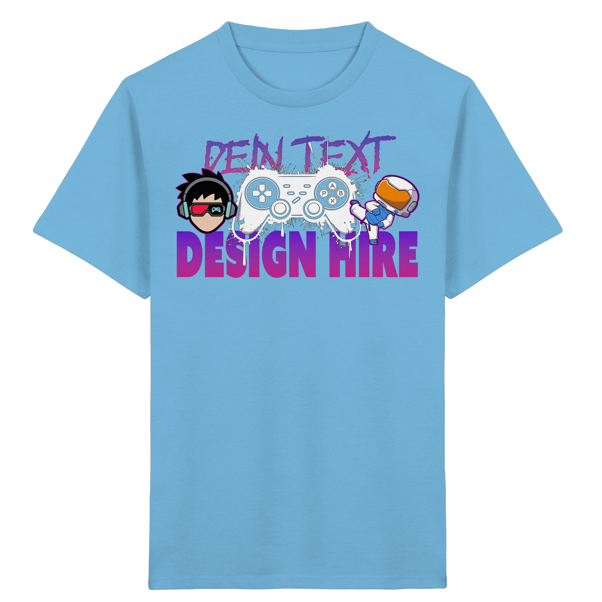 Kinder Bio Premium T-Shirt  - Personalisierbar mit Text, Foto & Anime-Design - Kids & Teens Organic Shirt (GR. 98-164)