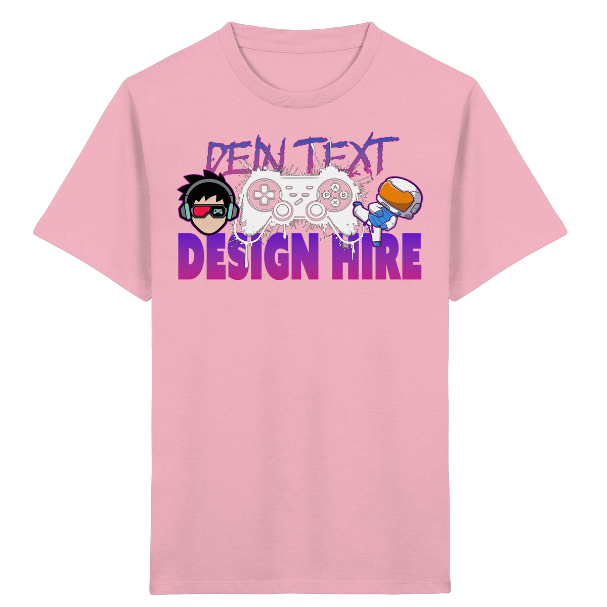 Kinder Bio Premium T-Shirt  - Personalisierbar mit Text, Foto & Anime-Design - Kids & Teens Organic Shirt (GR. 98-164)