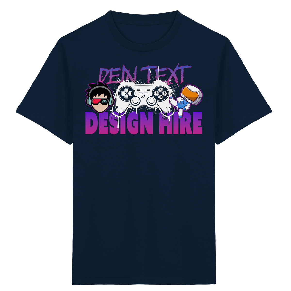 Kinder Bio Premium T-Shirt  - Personalisierbar mit Text, Foto & Anime-Design - Kids & Teens Organic Shirt (GR. 98-164)