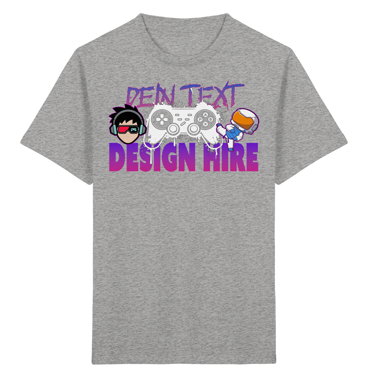 Kinder Bio Premium T-Shirt  - Personalisierbar mit Text, Foto & Anime-Design - Kids & Teens Organic Shirt (GR. 98-164)