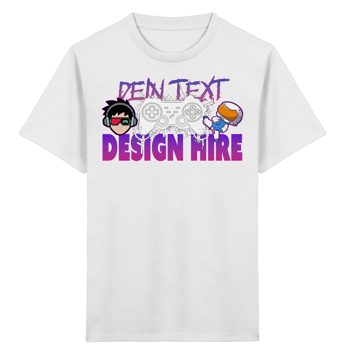 Kinder Bio Premium T-Shirt  - Personalisierbar mit Text, Foto & Anime-Design - Kids & Teens Organic Shirt (GR. 98-164)