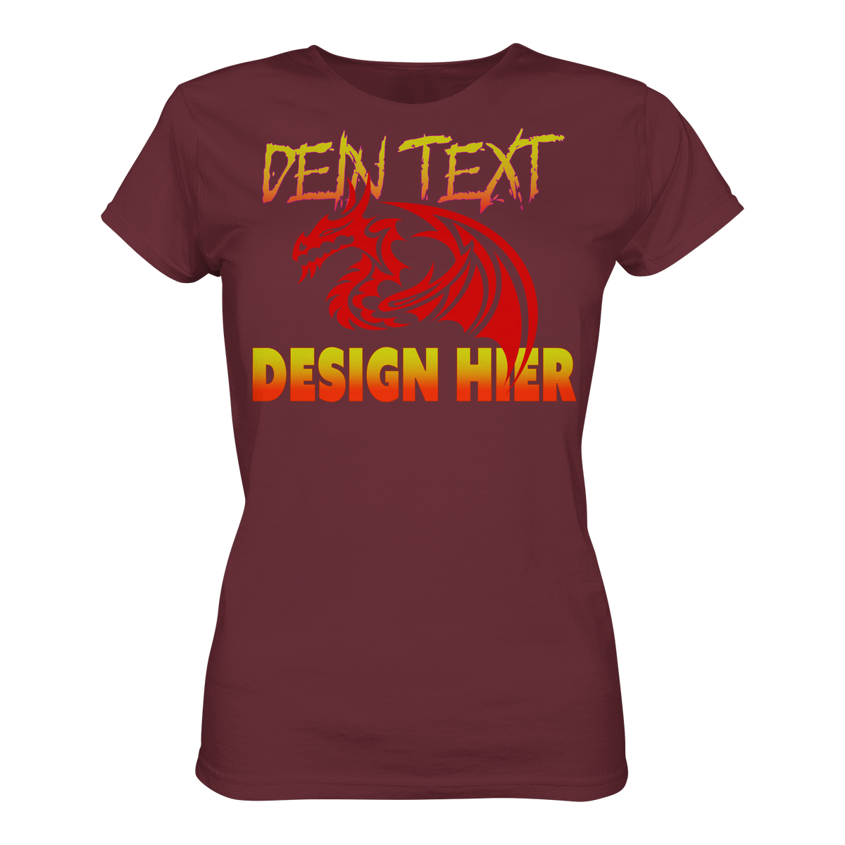 Personalisiertbare mit Dein Text, Foto oder Logo -Damen Bio Premium T-Shirt (Organic Cotton)