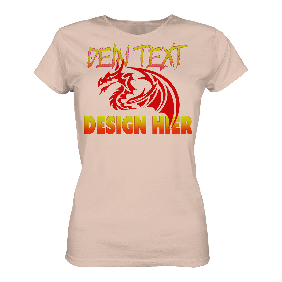 Personalisiertbare mit Dein Text, Foto oder Logo -Damen Bio Premium T-Shirt (Organic Cotton)