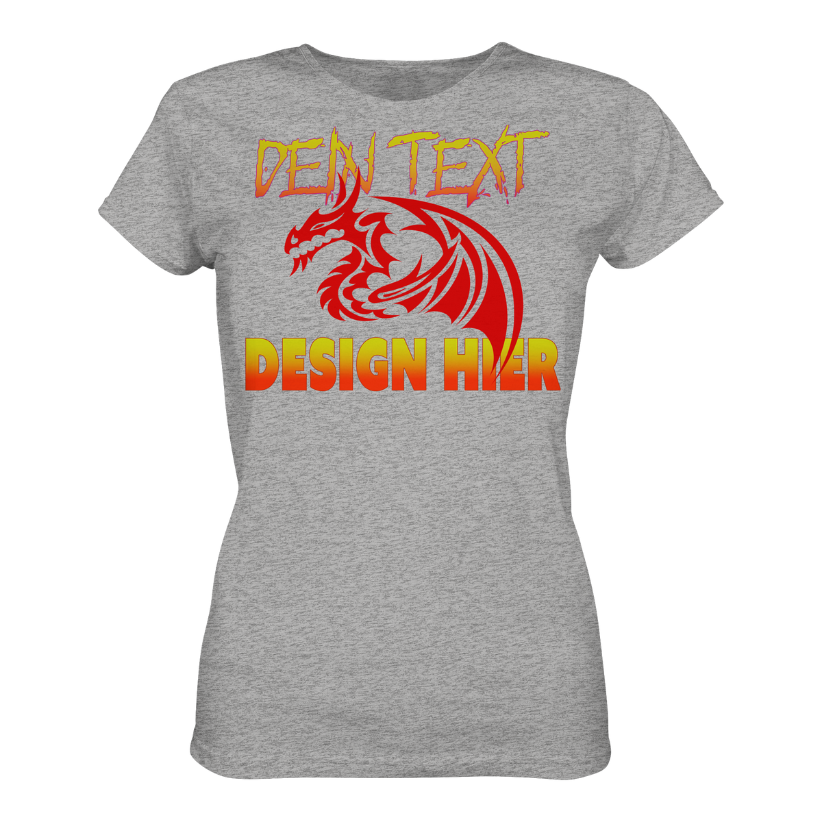 Personalisiertbare mit Dein Text, Foto oder Logo -Damen Bio Premium T-Shirt (Organic Cotton)