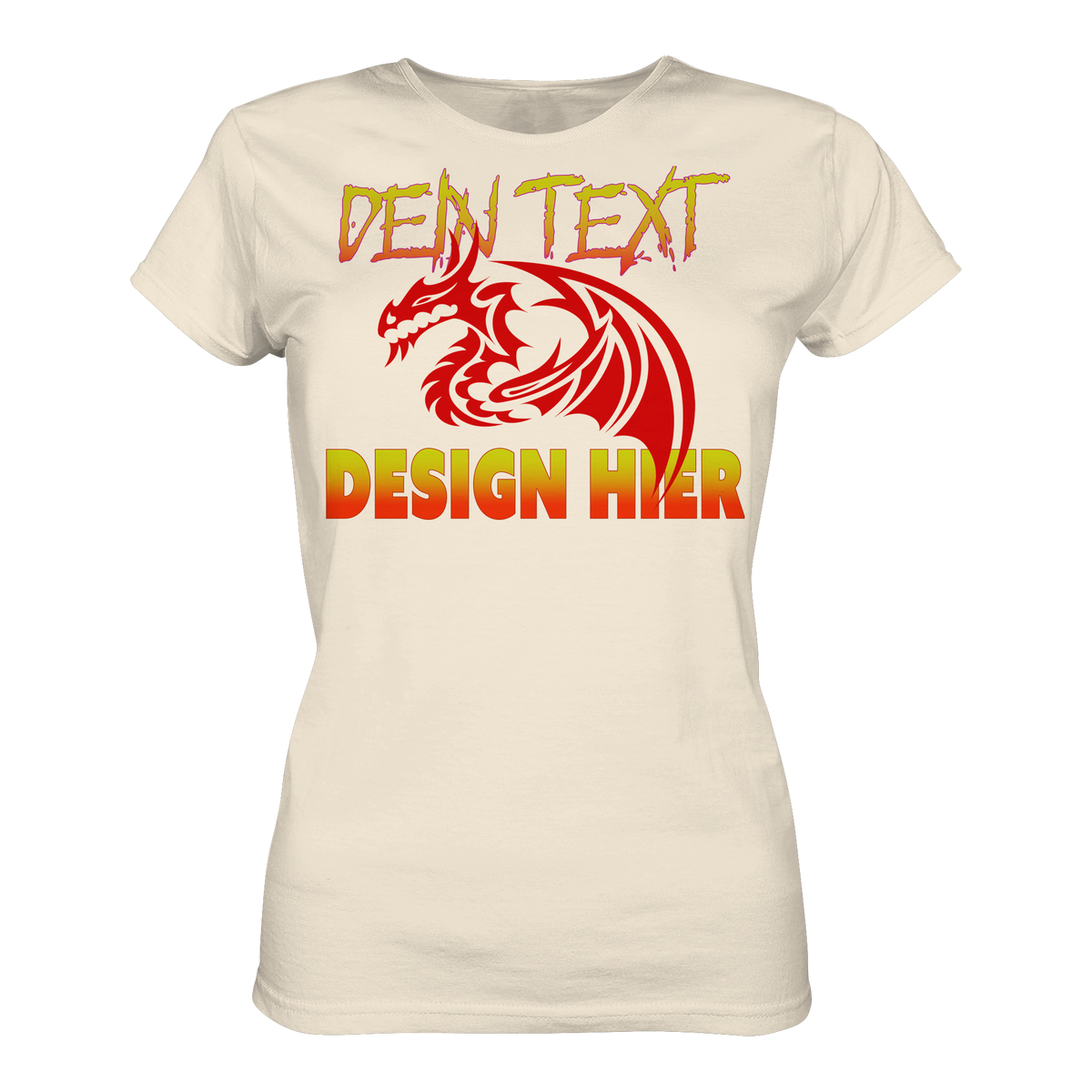 Personalisiertbare mit Dein Text, Foto oder Logo -Damen Bio Premium T-Shirt (Organic Cotton)