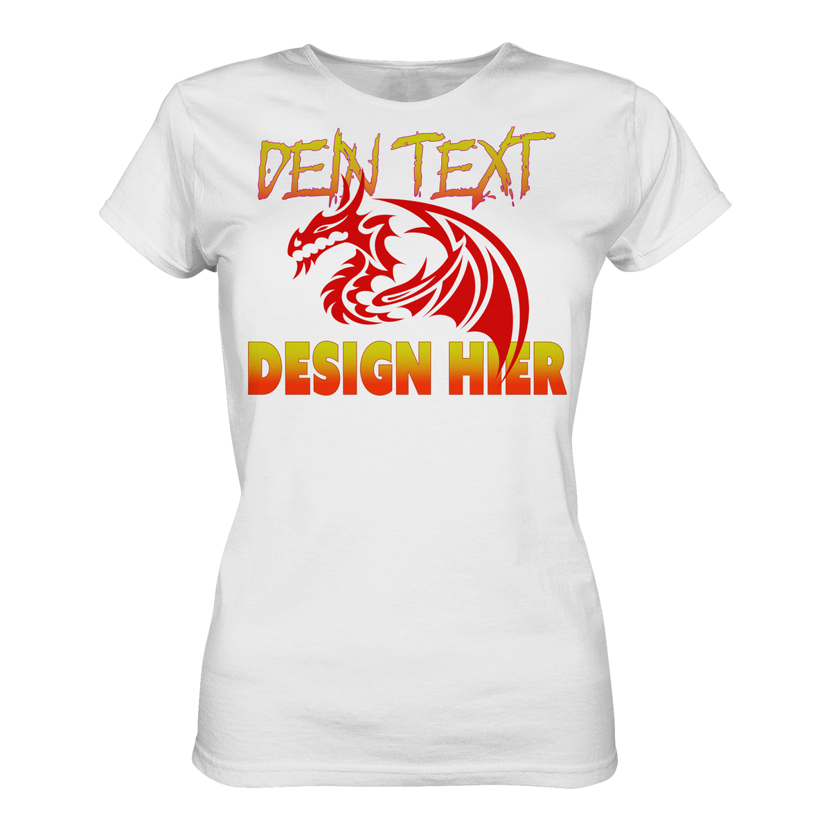 Personalisiertbare mit Dein Text, Foto oder Logo -Damen Bio Premium T-Shirt (Organic Cotton)