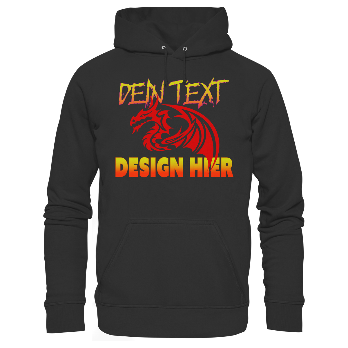 Unisex Bio Anime Streetwear Hoodie (Organic Cotton) - Custom Design/ Logo & Text