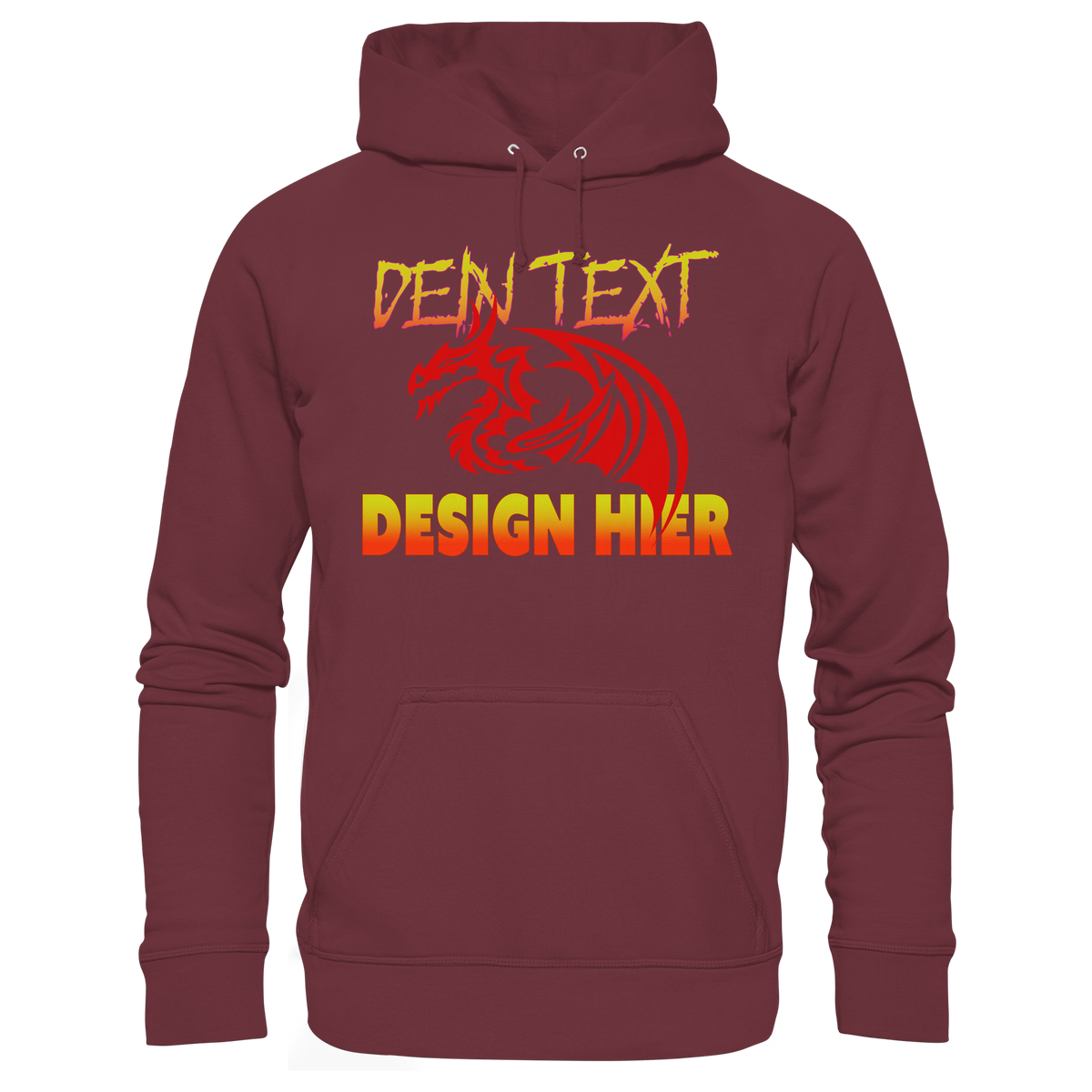 Unisex Bio Anime Streetwear Hoodie (Organic Cotton) - Custom Design/ Logo & Text
