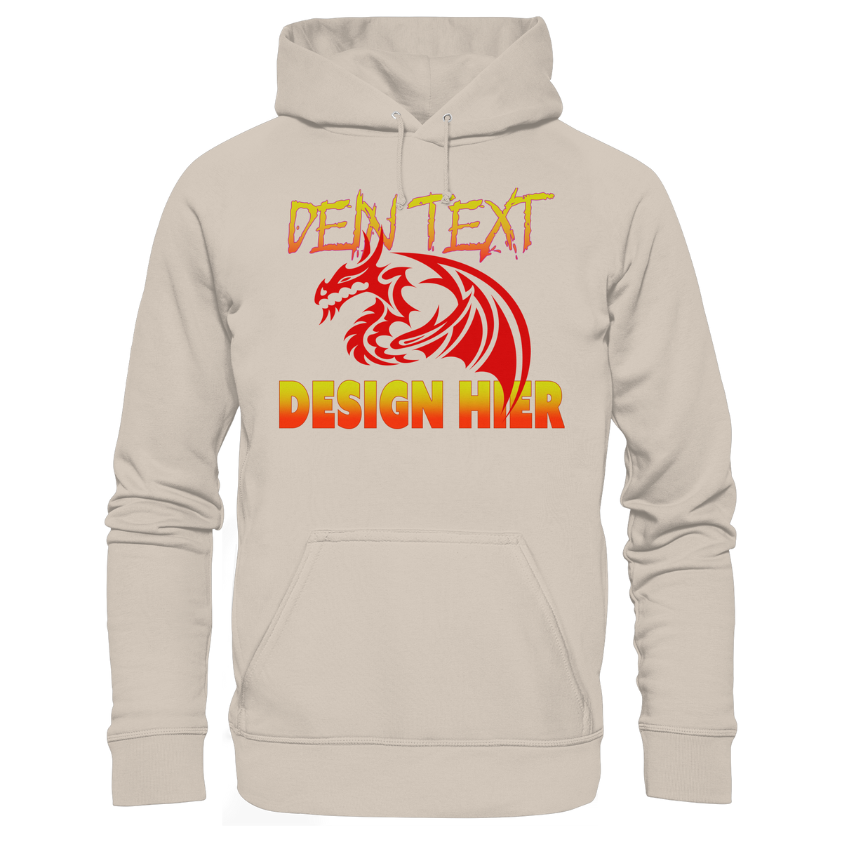 Unisex Bio Anime Streetwear Hoodie (Organic Cotton) - Custom Design/ Logo & Text