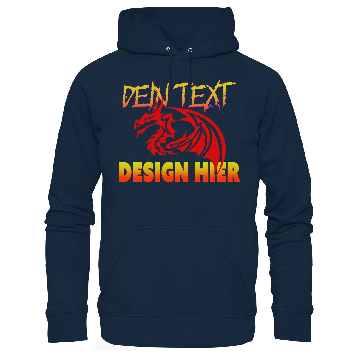 Unisex Bio Anime Streetwear Hoodie (Organic Cotton) - Custom Design/ Logo & Text