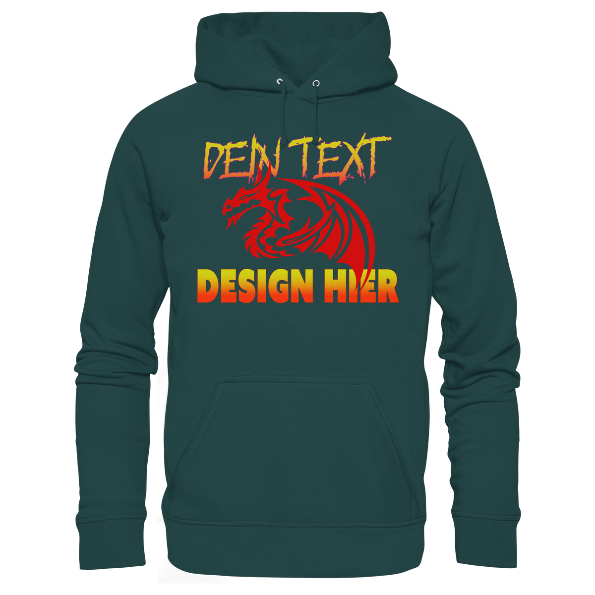 Unisex Bio Anime Streetwear Hoodie (Organic Cotton) - Custom Design/ Logo & Text