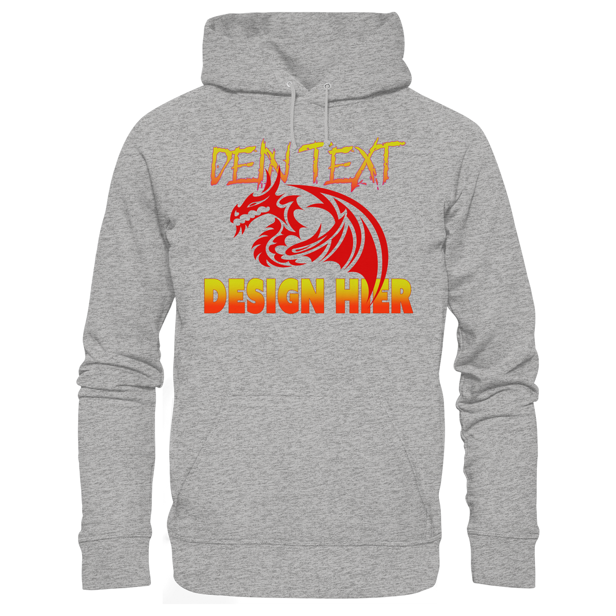 Unisex Bio Anime Streetwear Hoodie (Organic Cotton) - Custom Design/ Logo & Text