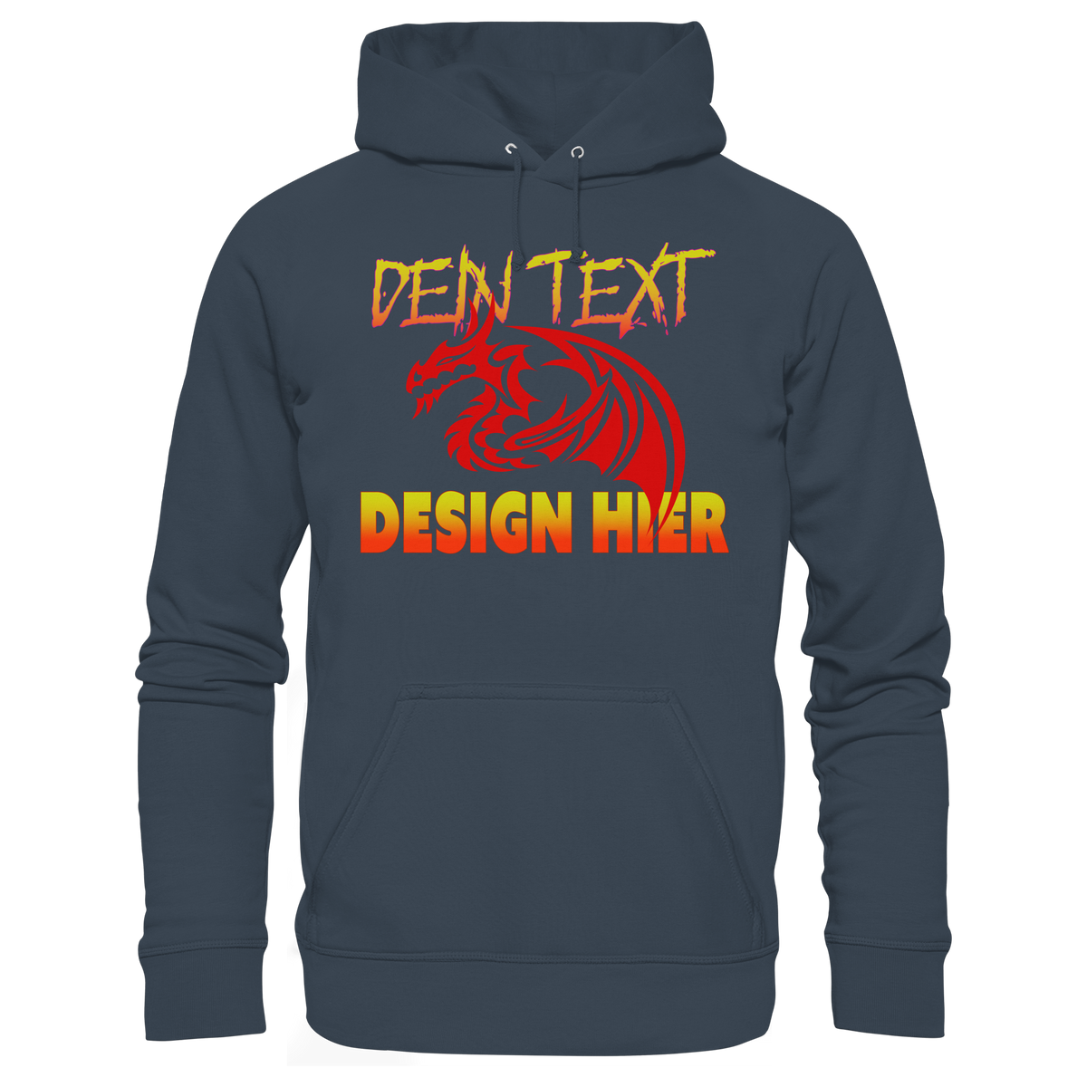 Unisex Bio Anime Streetwear Hoodie (Organic Cotton) - Custom Design/ Logo & Text