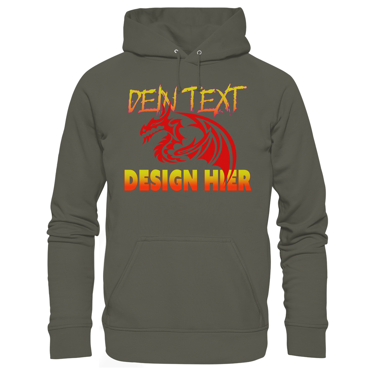 Unisex Bio Anime Streetwear Hoodie (Organic Cotton) - Custom Design/ Logo & Text