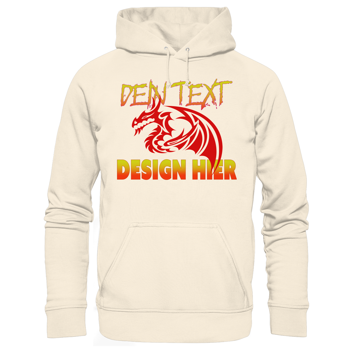 Unisex Bio Anime Streetwear Hoodie (Organic Cotton) - Custom Design/ Logo & Text