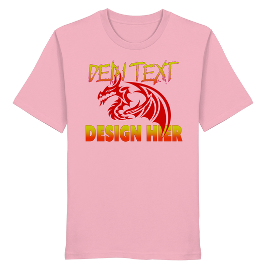 personalisierte Wunschtext und Anime Design, in DE/EN/JA Unisex Organic T-Shirt