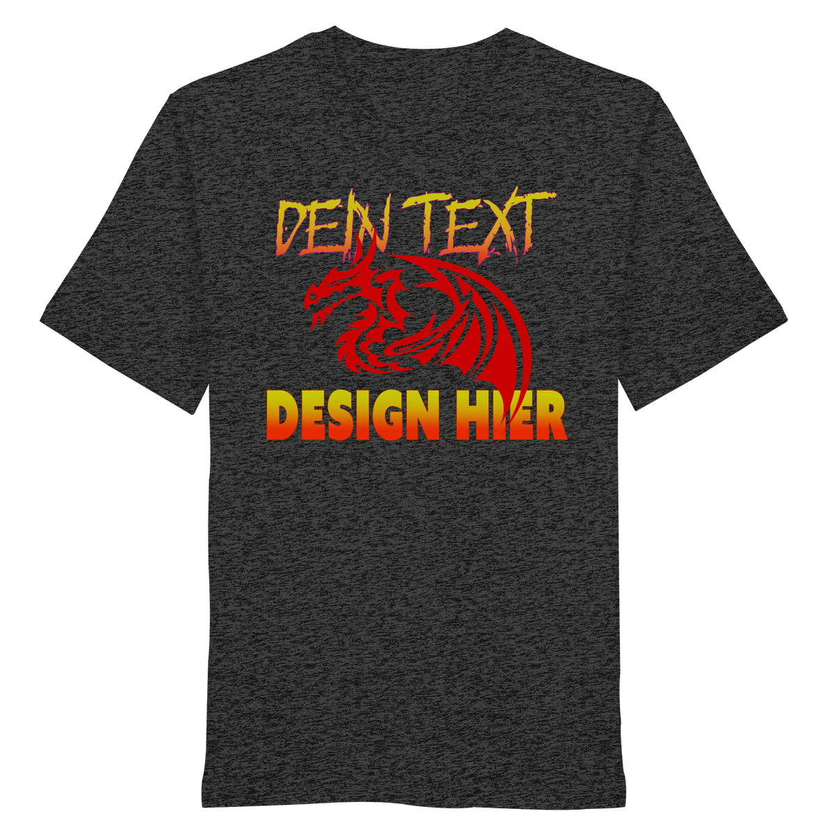 personalisierte Wunschtext und Anime Design, in DE/EN/JA Unisex Organic T-Shirt