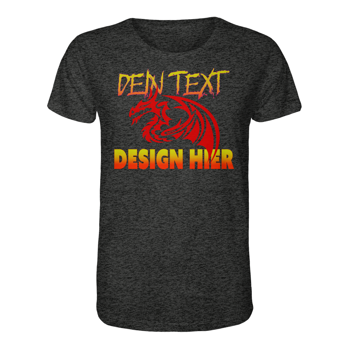 Personalisierte Wunschtext und Anime Design, in DE/EN/JA Unisex Organic T-Shirt