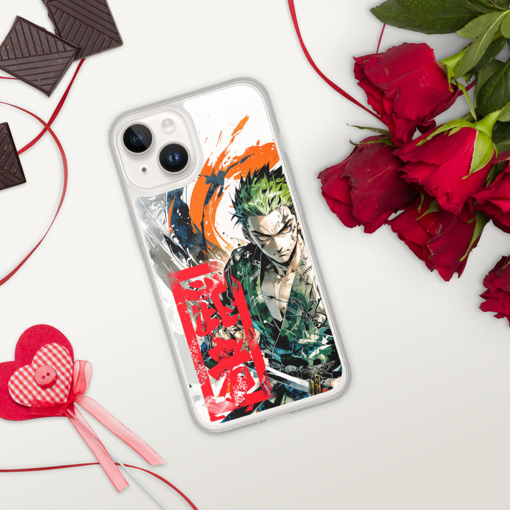 Anime Kid Warrior Transparente iPhone-Hülle mit MagSafe für iPhone 14 15 16 17