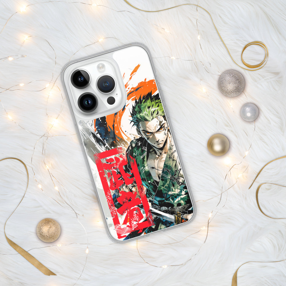 Anime Kid Warrior Transparente iPhone-Hülle mit MagSafe für iPhone 14 15 16 17