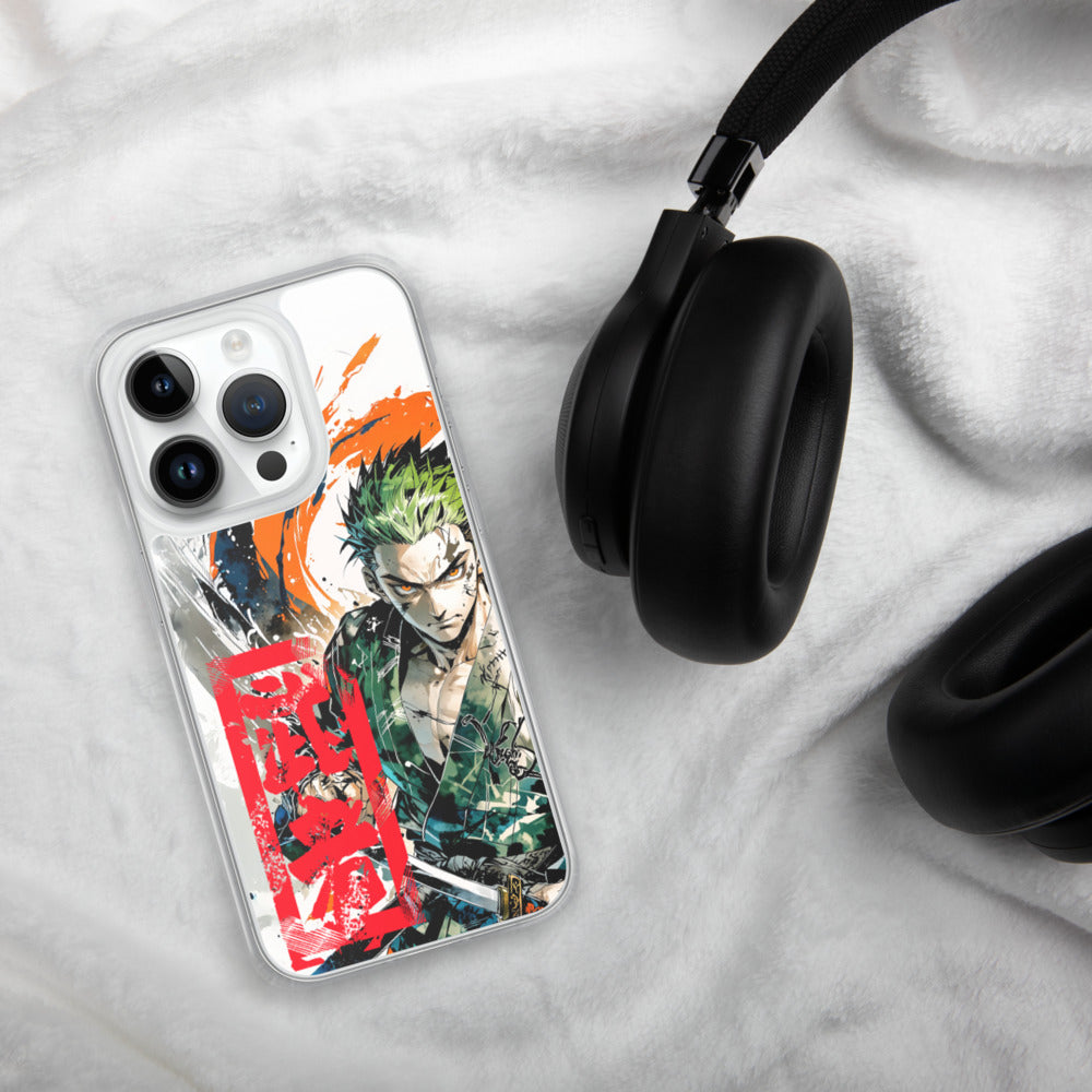 Anime Kid Warrior Transparente iPhone-Hülle mit MagSafe für iPhone 14 15 16 17