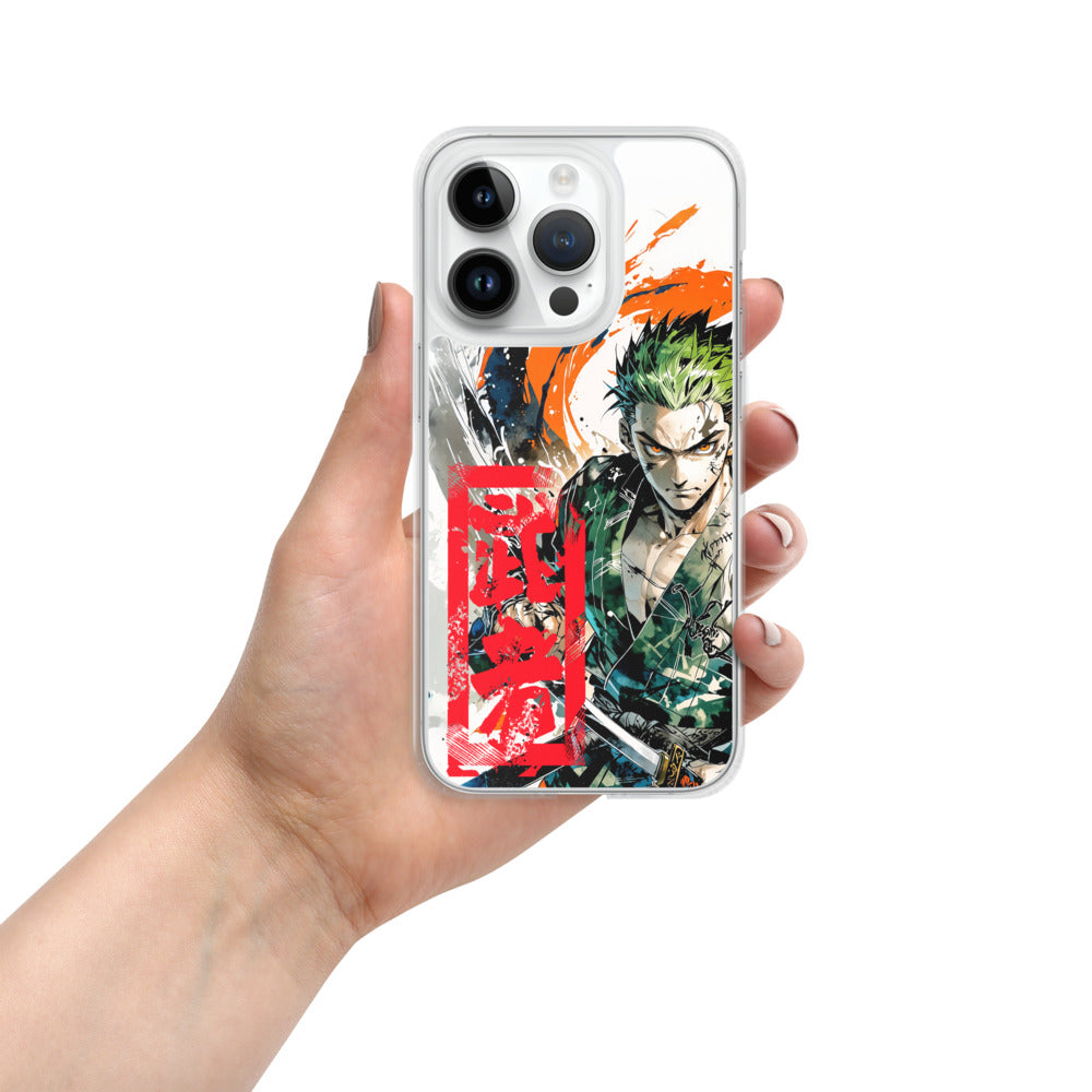 Anime Kid Warrior Transparente iPhone-Hülle mit MagSafe für iPhone 14 15 16 17