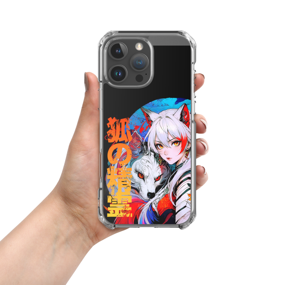 Kitsune Fox Spirti/ Transparente iPhone-Hülle mit MagSafe für Iphone 14 15 16 17