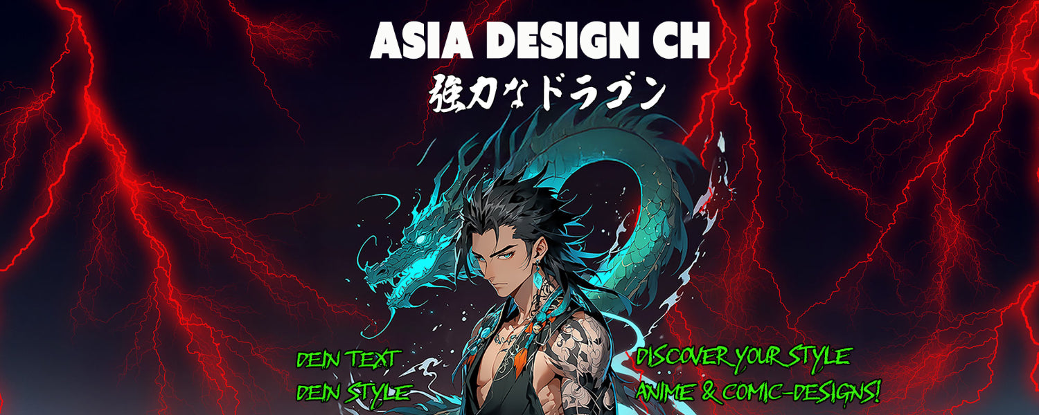 Banner mit japanischem Drachen und Krieger Motif für personalisierte Geschenke: Individuelle iPhone Cases, Samsung Hüllen, T-Shirts und Hoodies mit Wunschtext